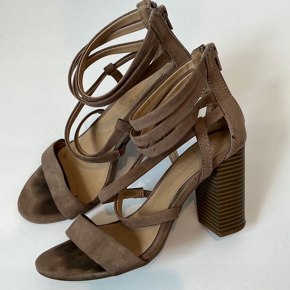 LAUREN CONRAD strappy block heel
